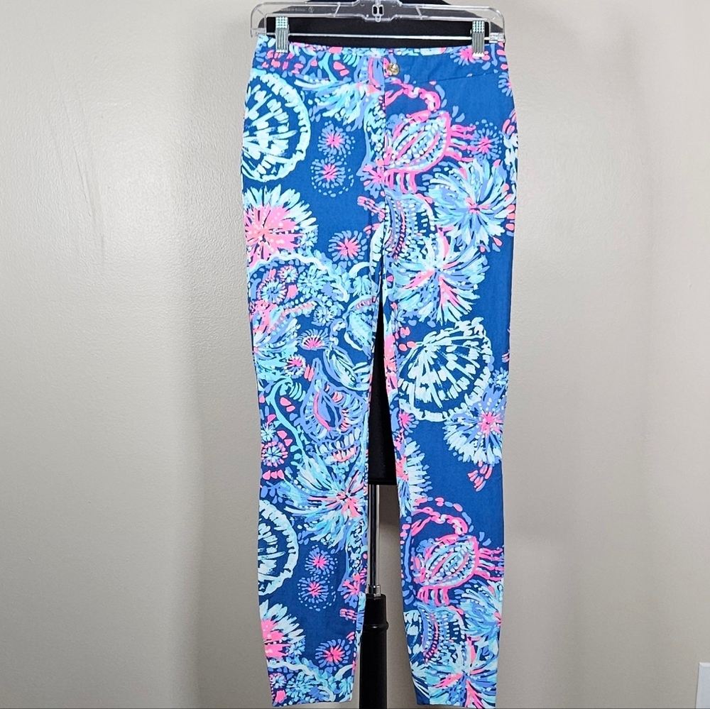 Lilly Pulitzer Keliani Neon Stretch Slim Pants 2
